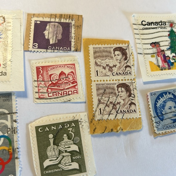vtg Canada Postage stamps Mix of 9 different price and time - Picture 5 of 6
